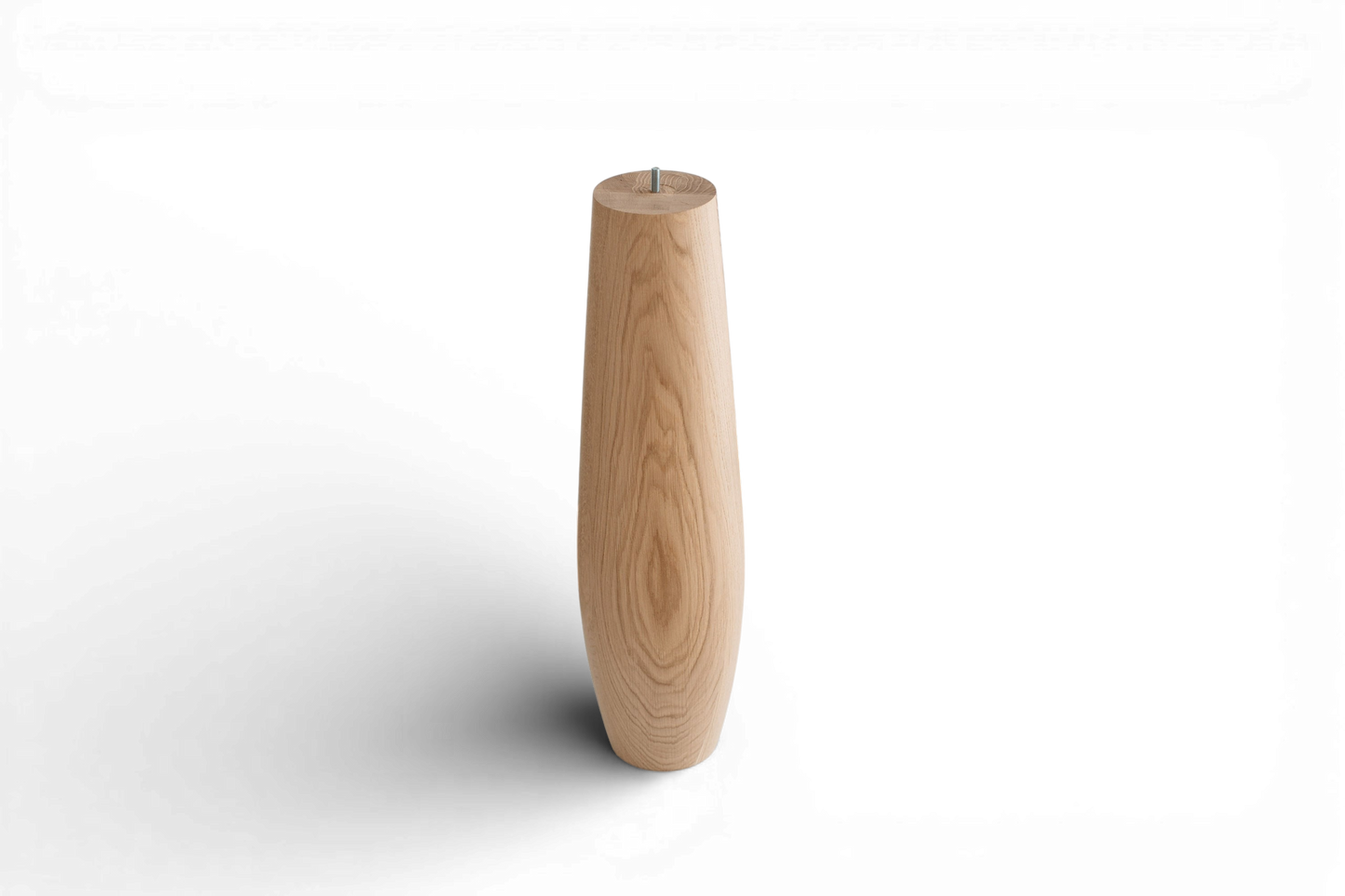 Ovaler Holz-Tischbein – gedrechseltes Möbelbein, H736 mm
