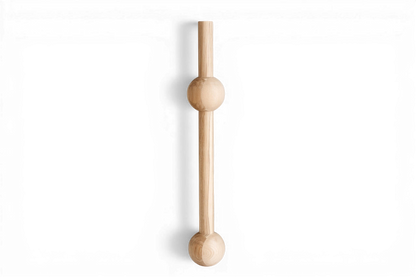 Wooden Furniture Leg with Single Sphere Detail – Lathe-Turned Table Support, H760 mm