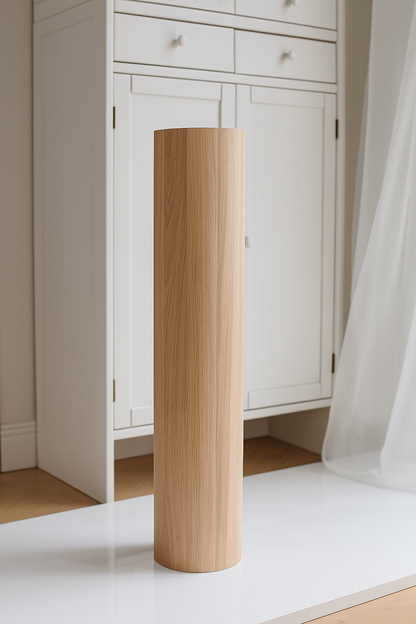 Turned Round Wooden Table & Bar Leg – Smooth Straight Design, H690 mm