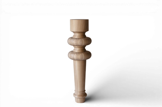 Tischbein aus Holz – handgefertigtes Stützbein, H710 mm