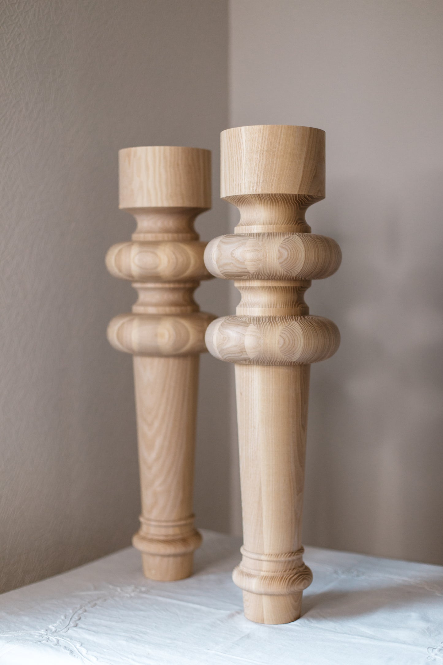 Wooden Table Furniture Leg – Handmade Support Leg, H710 mm