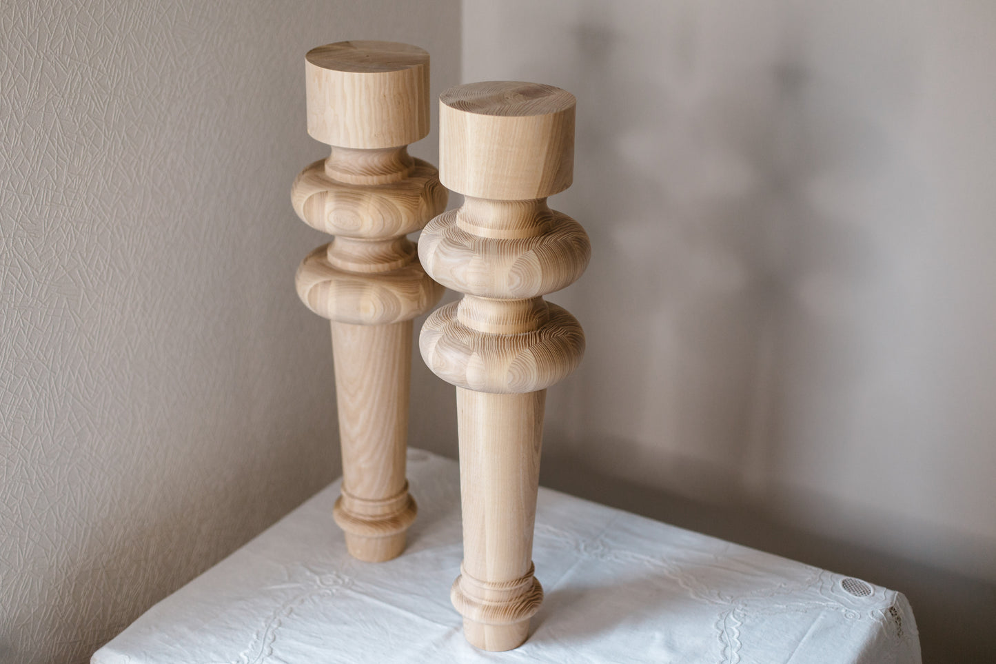Wooden Table Furniture Leg – Handmade Support Leg, H710 mm