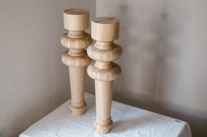 Wooden Table Furniture Leg – Handmade Support Leg, H710 mm