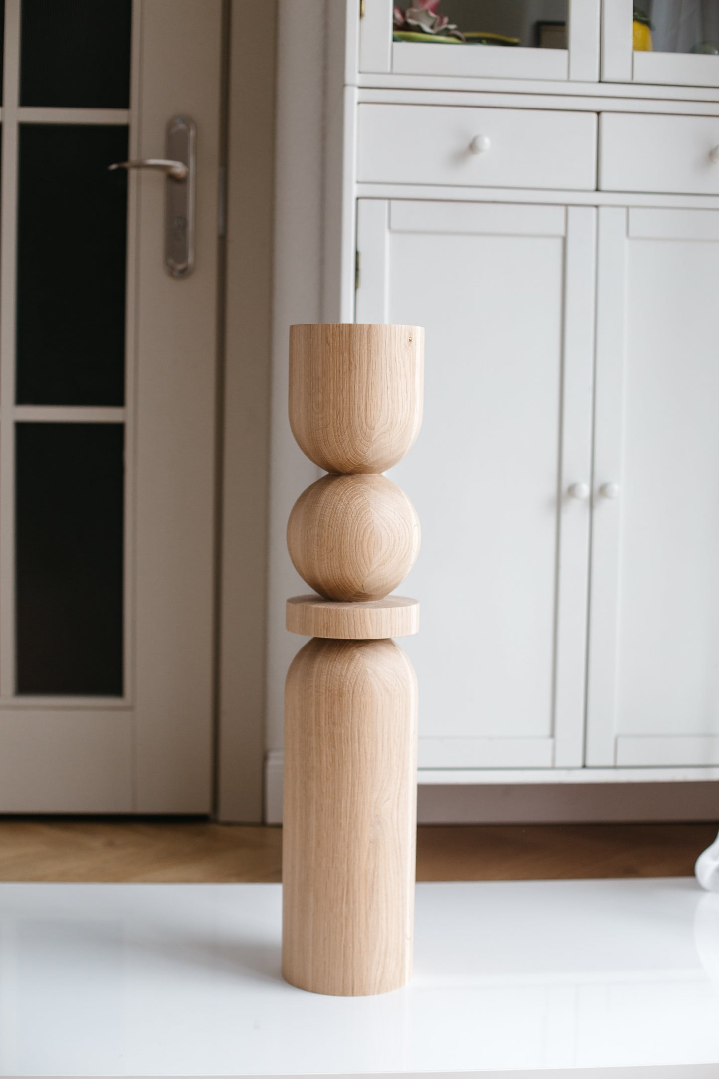 Holz-Tisch- und Barfußmöbelbeine – Handgefertigtes Design, 4er-Set, H690 mm