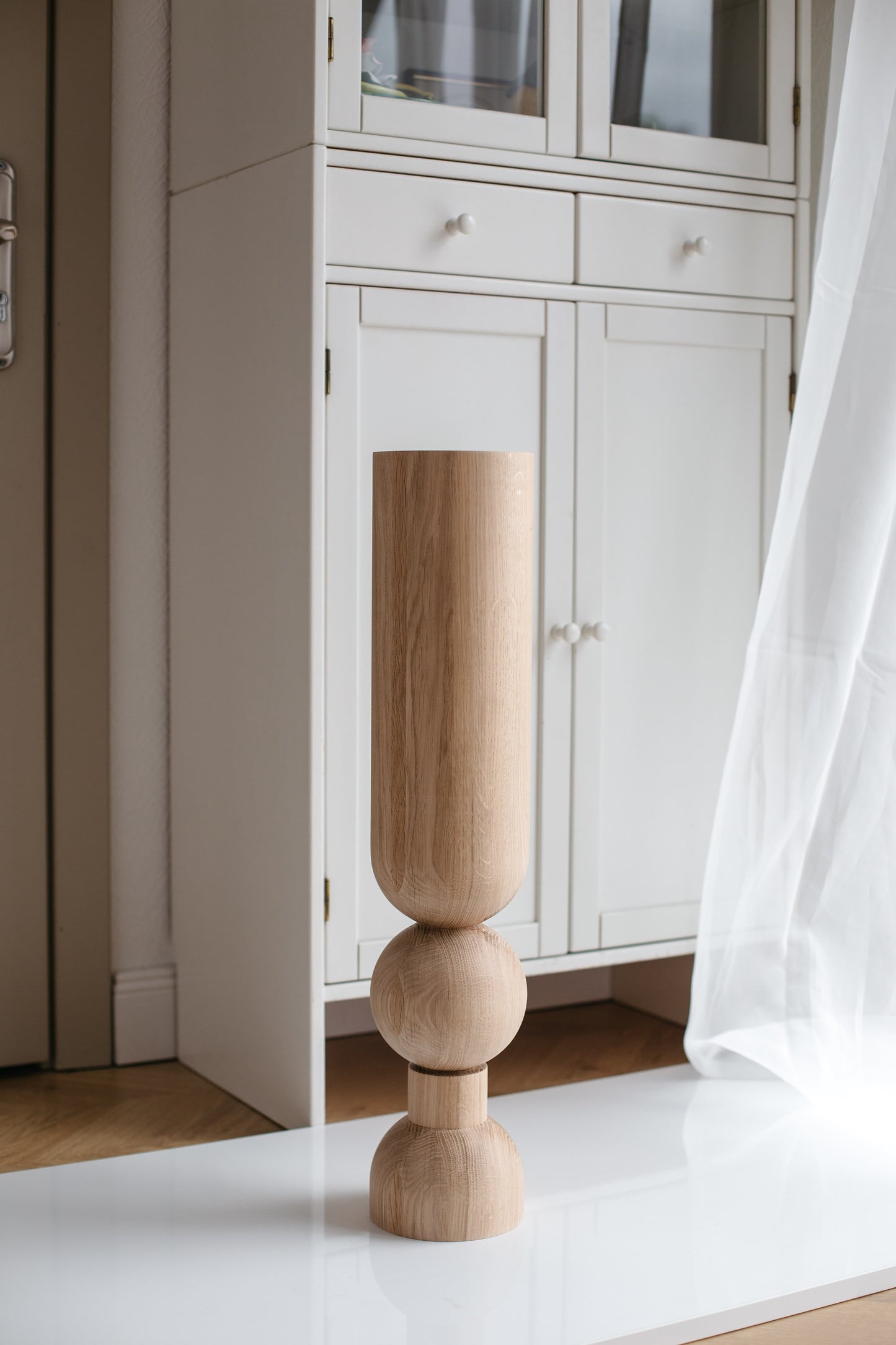 Holz-Tisch- und Barfußmöbelbeine – Handgefertigtes Design, 4er-Set, H690 mm