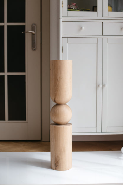 Holz-Tisch- und Barfußmöbelbeine – Handgefertigtes Design, 4er-Set, H690 mm