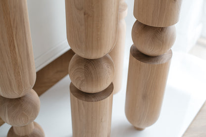 Holz-Tisch- und Barfußmöbelbeine – Handgefertigtes Design, 4er-Set, H690 mm