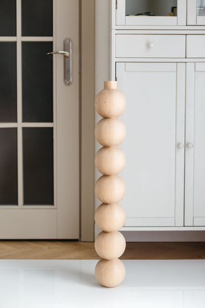 Massivholzmöbelbeine aus Eiche – handgefertigte Tischbeine, 4er-Set, H760 mm