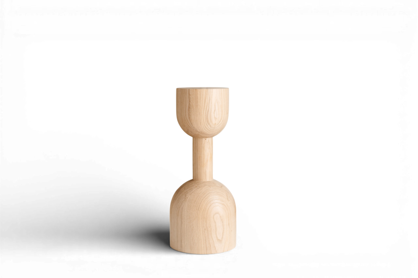 Natural Wooden Coffee Table Leg – Lathe-Turned Furniture Support, H450 mm