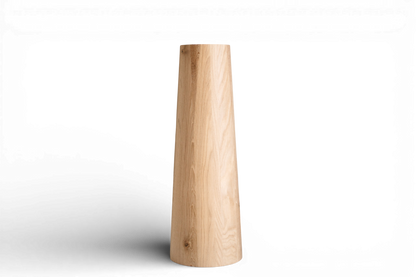 Konisches Esstischbein aus Holz – Drechselgestell, H700 mm