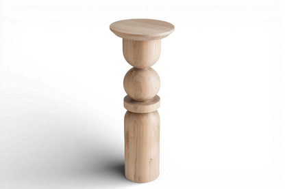 Holzsockel – Beistelltisch oder Pflanzenständer, gedrechseltes Design, H900 mm