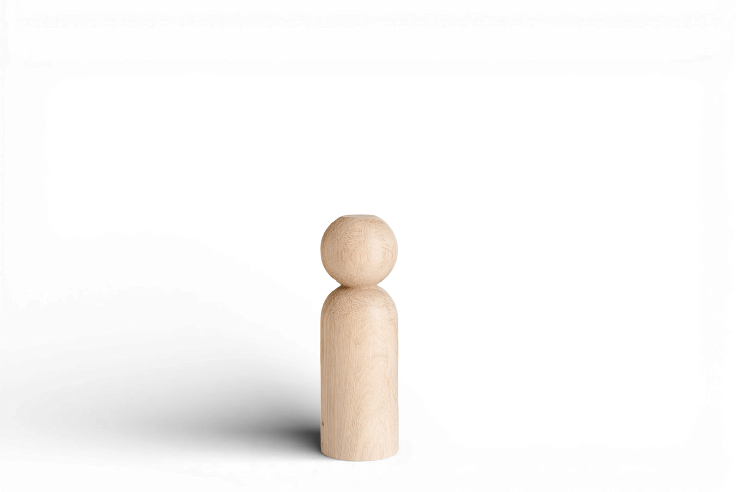 Möbelfüße aus Holz mit Kugelschmuck – Handgefertigtes Design, H305 mm