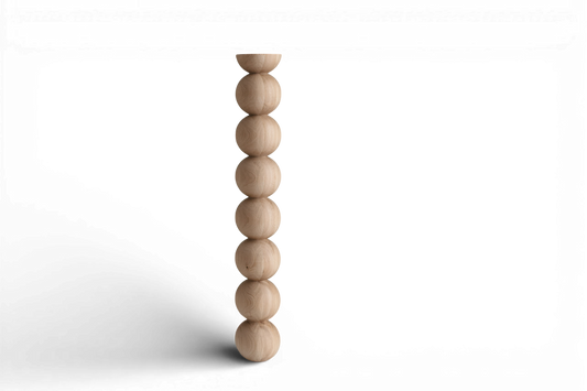 Hohes Holzbein für Bar & Tisch – Gedrechseltes Möbelbein, H1100 mm