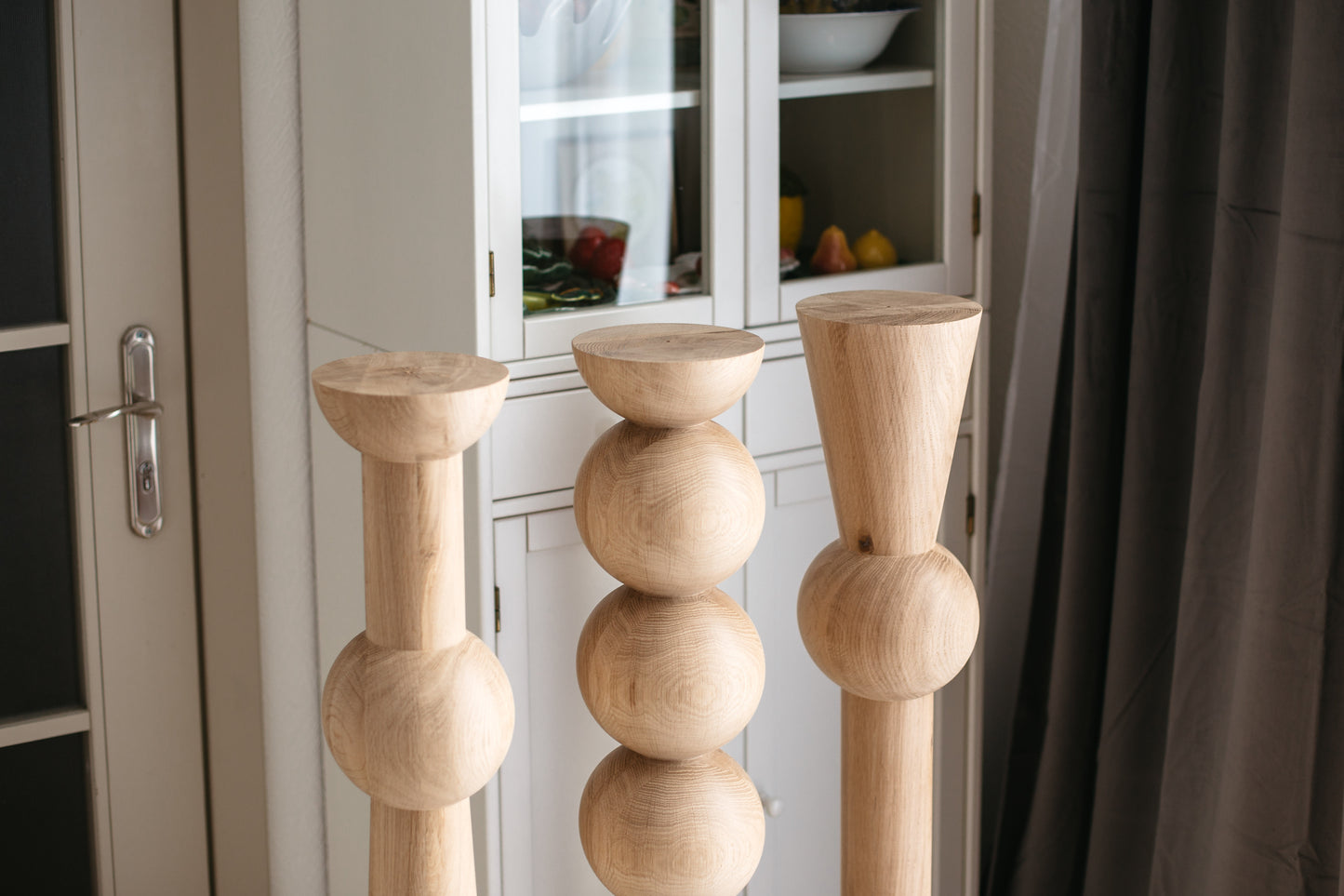 Tisch- und Bartischbeine aus Holz – handgefertigte Möbelbeine, 3er-Set, H1100 mm