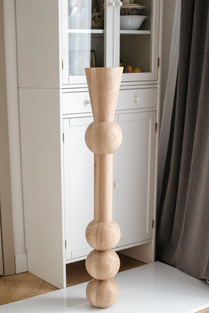 Tisch- und Bartischbeine aus Holz – handgefertigte Möbelbeine, 3er-Set, H1100 mm