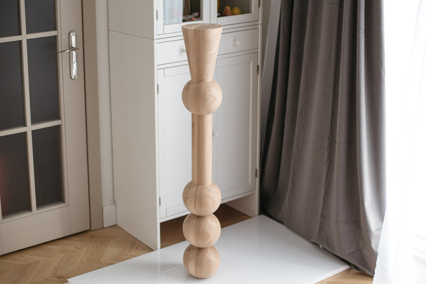 Tisch- und Bartischbeine aus Holz – handgefertigte Möbelbeine, 3er-Set, H1100 mm
