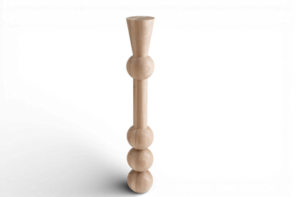 Hoher Holztisch & Barbein – Handgemachte Möbelstütze, H1100 mm
