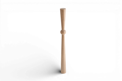 Holztisch- & Bartischbein mit zentralem Kugeldetail – Drechseldesign, H870 mm