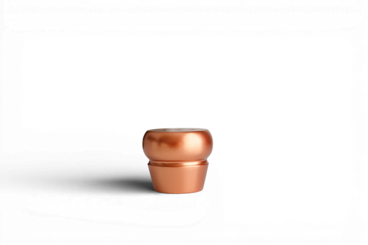 Birch Wooden Furniture Leg – Copper Matte Finish (IGM), H65 mm