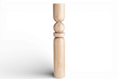 Wooden Table & Kitchen Island Leg with Center Sphere – Handmade Design, H900 mm