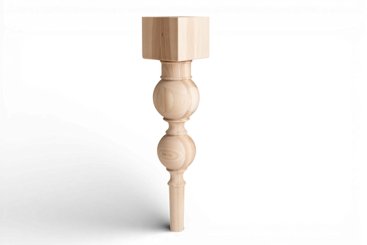 Holz-Frühstücksbar- & Tischstützbein – handgemachtes Möbelgestell, H890 mm