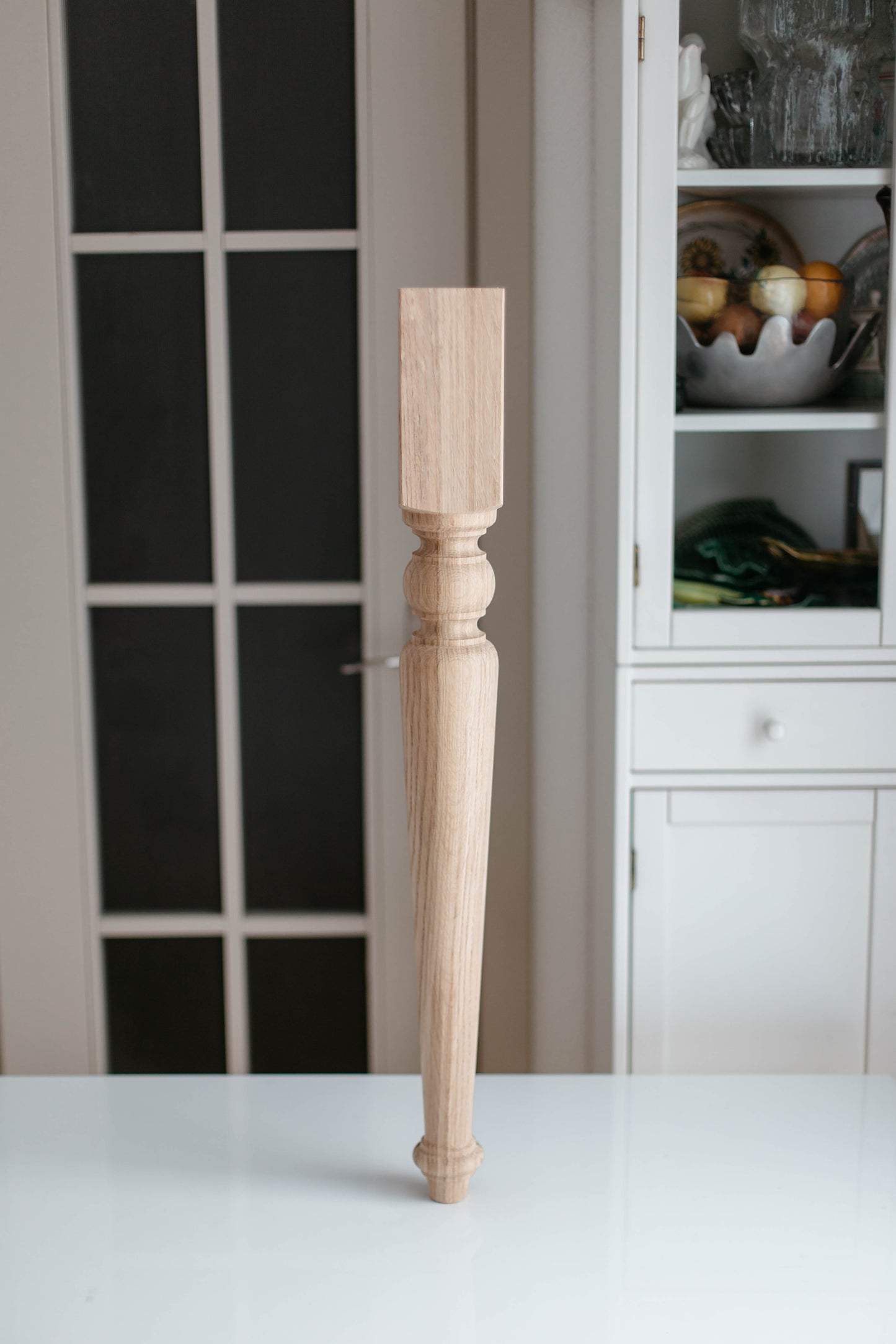 Wooden Table Support Leg – Handmade Furniture Base, H840 mm