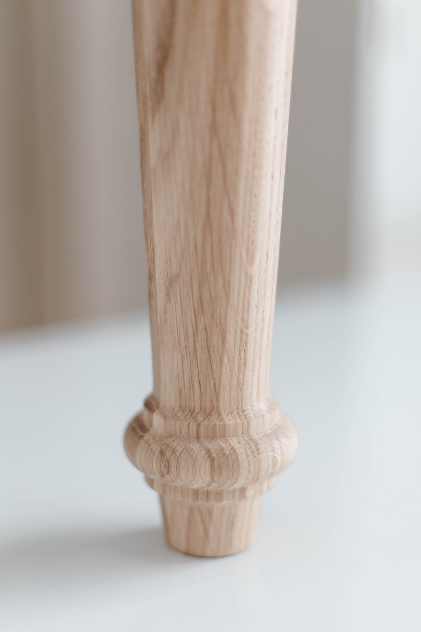 Wooden Table Support Leg – Handmade Furniture Base, H840 mm
