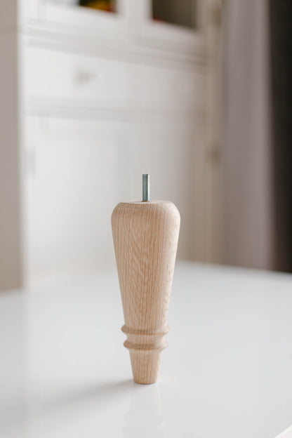 Klassische Holzmöbelfüße – Handgefertigte Stützbeine, H180 mm