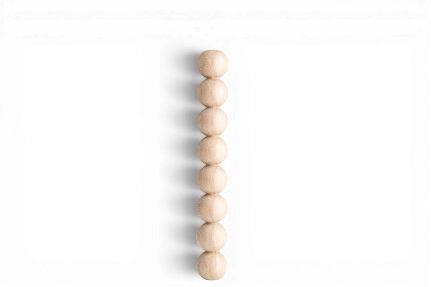 Wooden Table & Bar Leg with Eight Sphere Details – Handmade Design, H690 mm