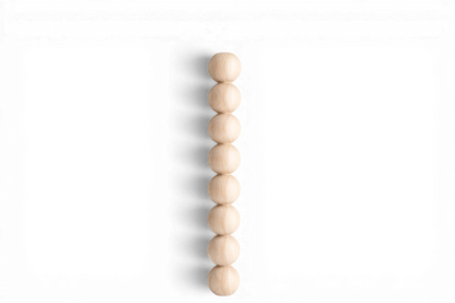 Wooden Table & Bar Leg with Eight Sphere Details – Handmade Design, H690 mm