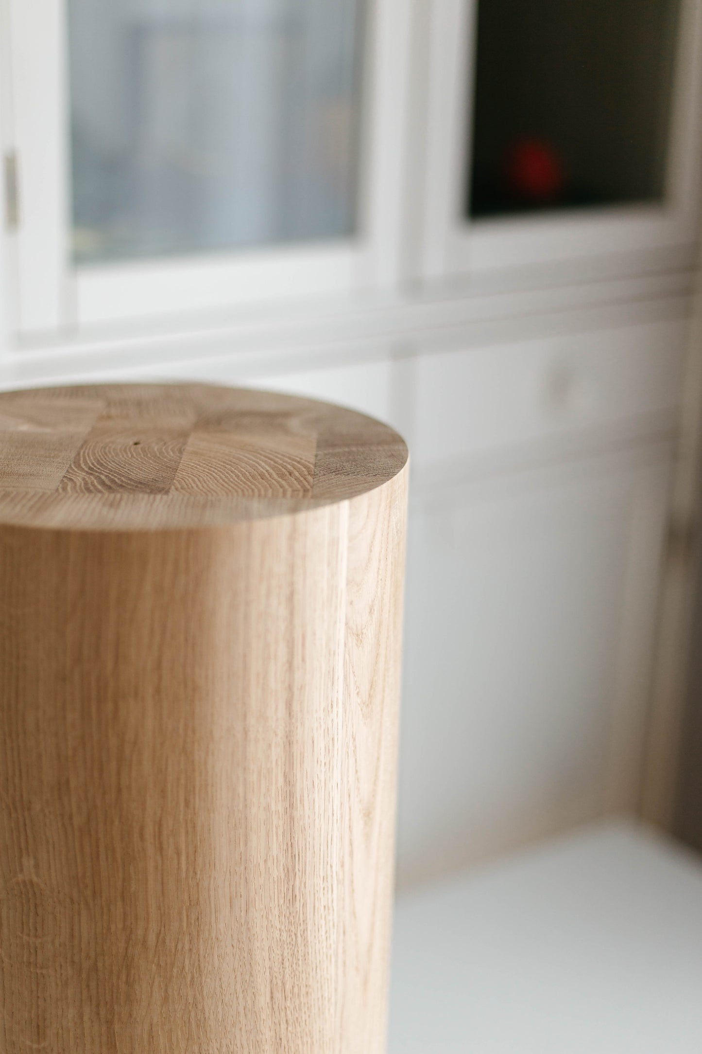 Couchtisch oder Beistelltisch, runde Holzmöbelbeine, H500 mm