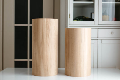 Couchtisch oder Beistelltisch, runde Holzmöbelbeine, H500 mm