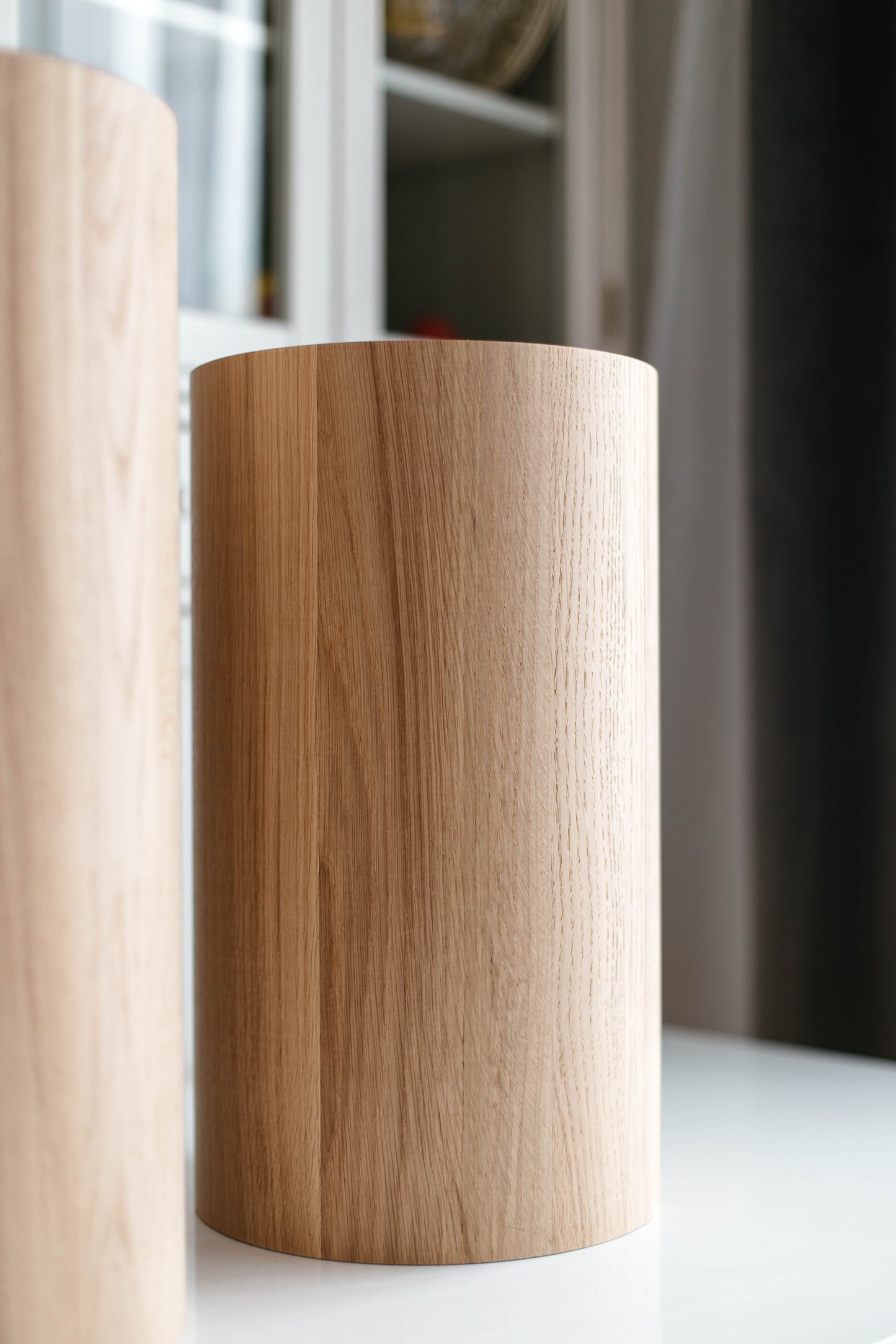 Couchtisch oder Beistelltisch, runde Holzmöbelbeine, H500 mm