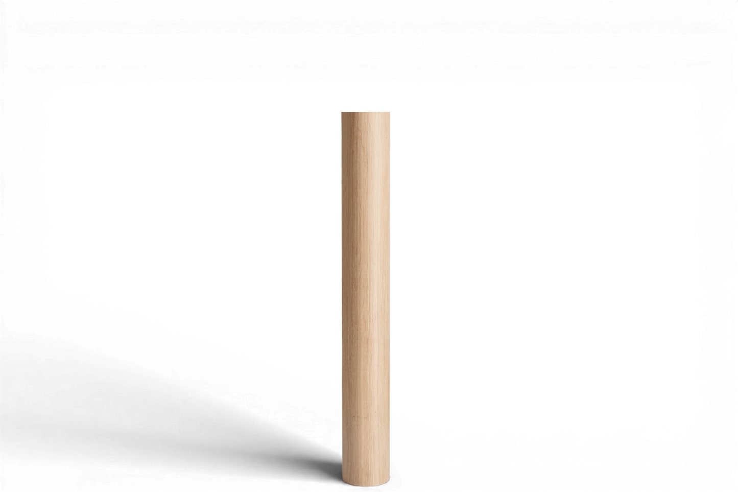 Rundes Möbelbein aus Holz – Gerades Tisch- und Barbein, H730 mm