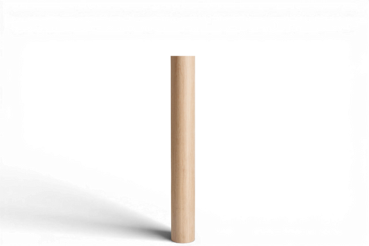 Rundes Möbelbein aus Holz – Gerades Tisch- und Barbein, H730 mm