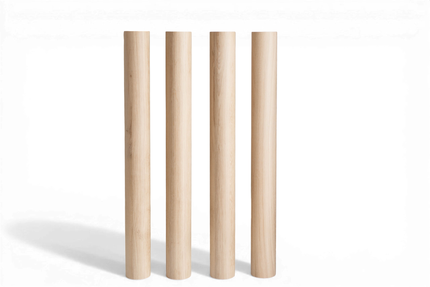Möbelbeine aus Massivholz – handgefertigte gerade Tischbeine, 4er-Set, H900 mm