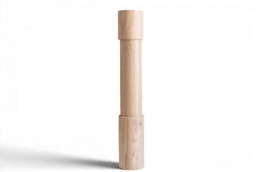 Tisch- & Barfuß aus Holz – Drechseldesign, H775 mm