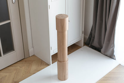 Tisch- & Barfuß aus Holz – Drechseldesign, H775 mm
