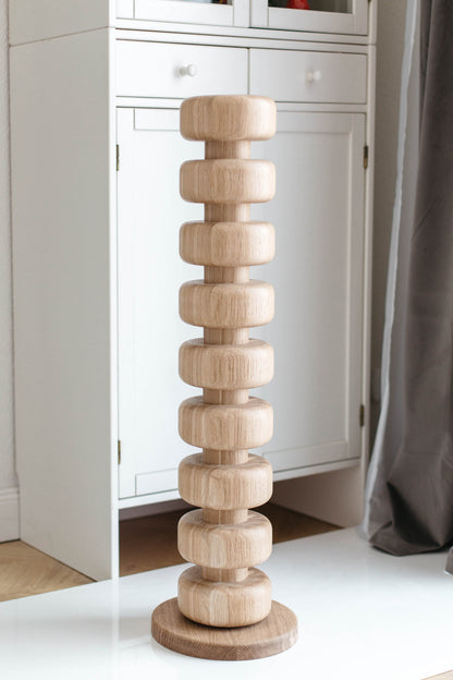 Kücheninselfuß aus Holz mit Sockel - H876 mm