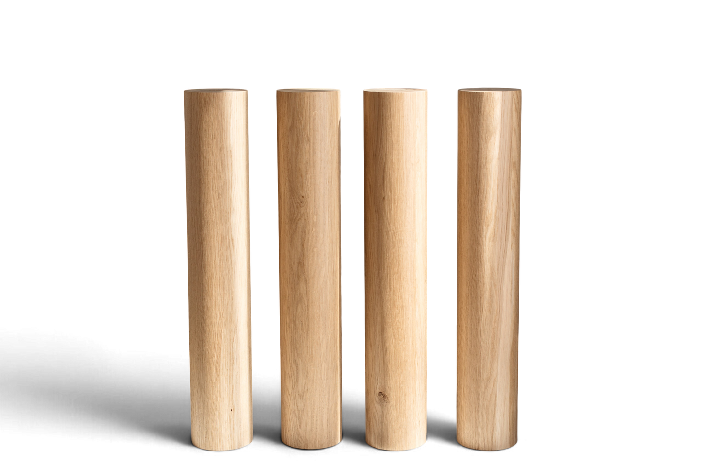 Solid Wood Furniture Legs – Handmade Straight Table Legs, Set of 4, H710 mm