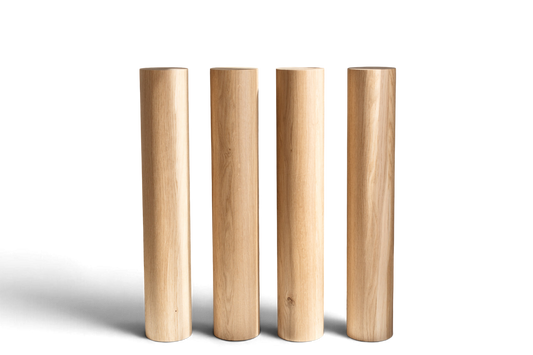 Solid Wood Furniture Legs – Handmade Straight Table Legs, Set of 4, H710 mm
