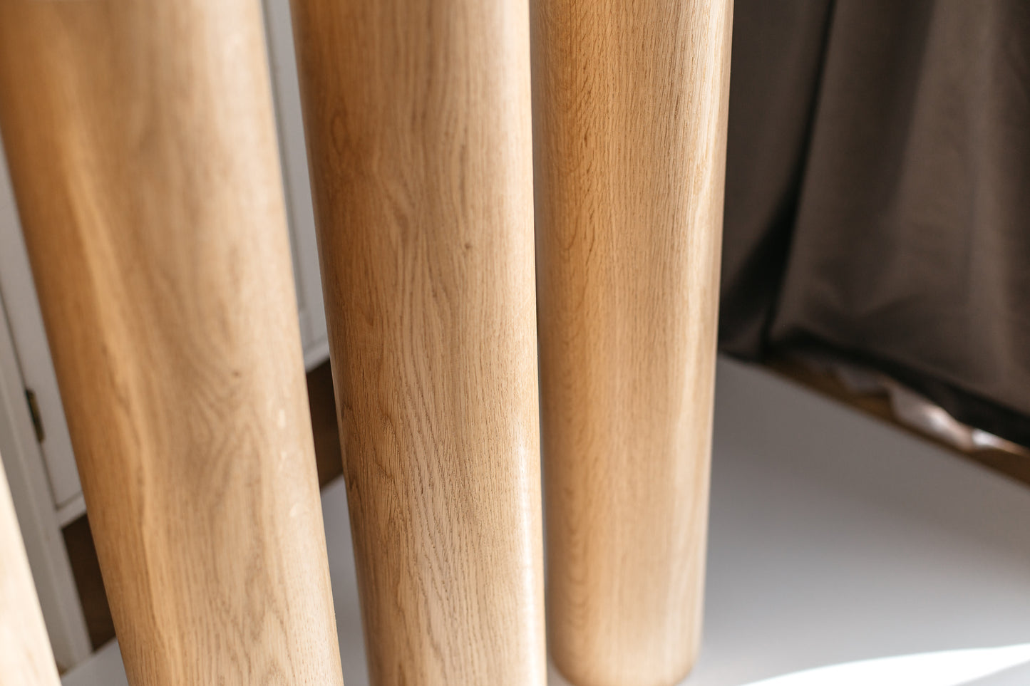 Solid Wood Furniture Legs – Handmade Straight Table Legs, Set of 4, H710 mm