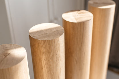 Solid Wood Furniture Legs – Handmade Straight Table Legs, Set of 4, H710 mm