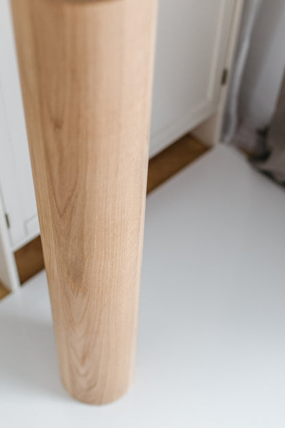 Round Wooden Furniture Leg – Straight Bar Leg, H960 mm