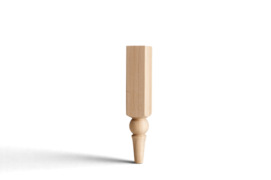 Holzmöbelbeine mit Kugelfuß – Gedrechseltes Design, H400 mm