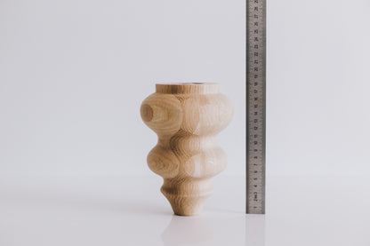 Möbelbeine aus Holz – Klassisches Design, handgefertigt, H185 mm