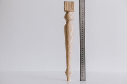Möbelfüße aus Holz – Klassischer Stil, Handgefertigt, H385 mm