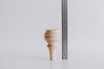 Möbelfüße aus Holz im skandinavischen Stil – konisches Design, H155 mm